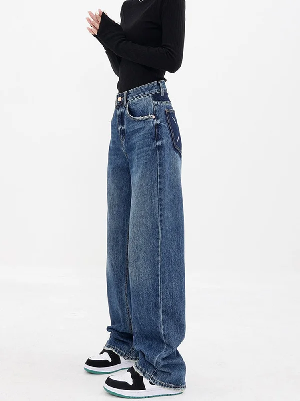 Streetwear Women Jeans | Jeans Wide High Waist | Baggy Stylish High-Waisted Denim