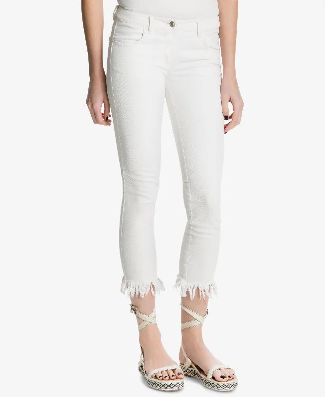 Max Studio London Frayed Skinny Jeans Fashionable Jeggings Style Jeans