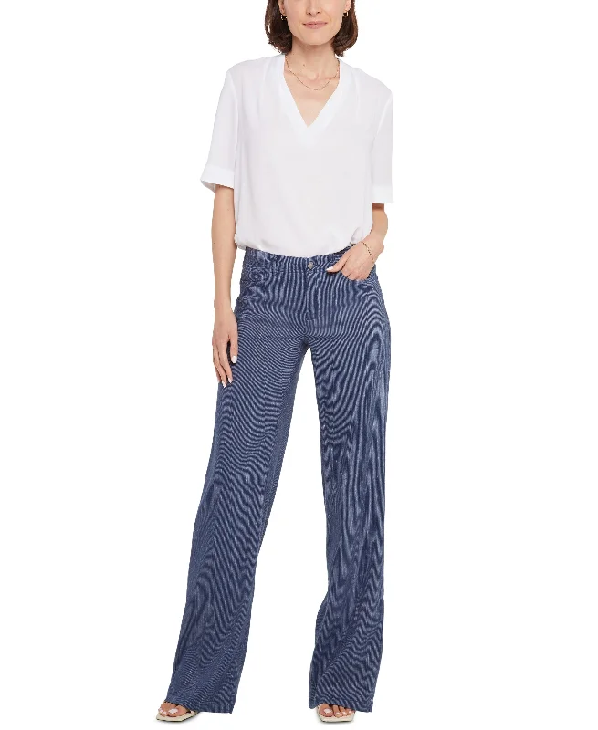 Nydj Wide Leg Jeans Fashionable Straight Cut Jeans