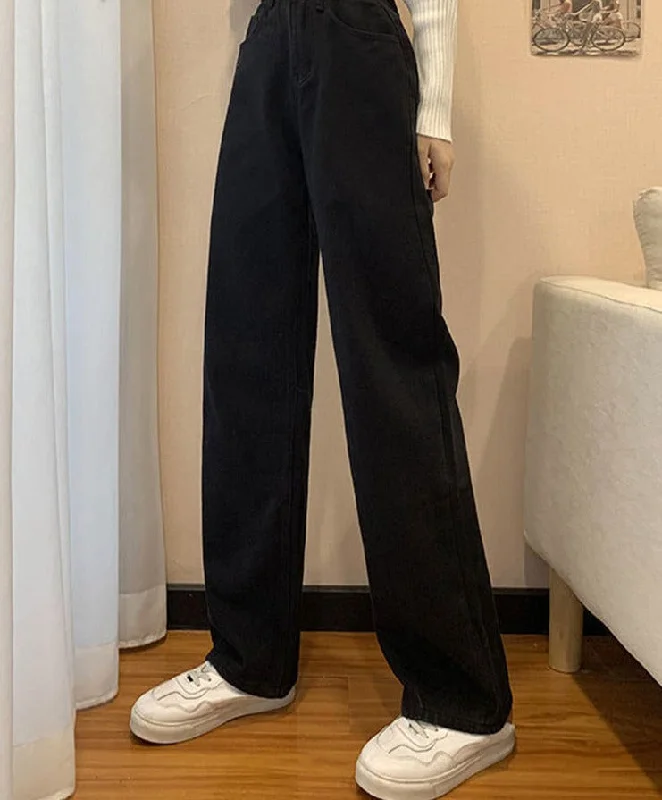 Straight Leg Jeans For Women High Waist Stretch Denim Trendy Low-Rise Bootcut Jeans