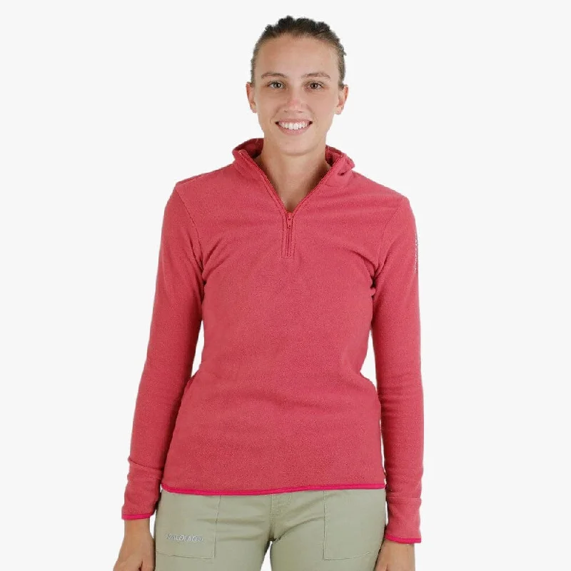 Salomon Womens Kabru 1/4 Zip Sweater Astro Dust Elasticated Padded Insulated