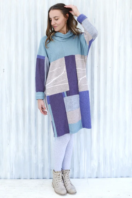 Frozen Rose Sweater Dress Casual Formal Business