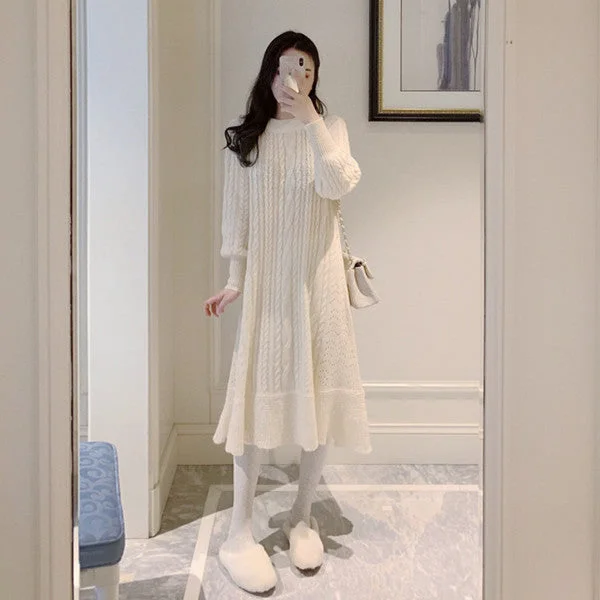 Knitted sweater dress yv42657 Long Sweater Short Sweater Cropped Sweater