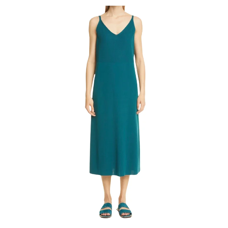 LAFAYETTE 148 NEW YORK Long Light Sweater Maxi Dress Teal Size Small Turtle Neck Boat Neck Asymmetrical Neck LAFAYETTE 148 NEW YORK Long Light Sweater Maxi Dress Teal Size Small Turtle Neck Boat Neck Asymmetrical Neck
