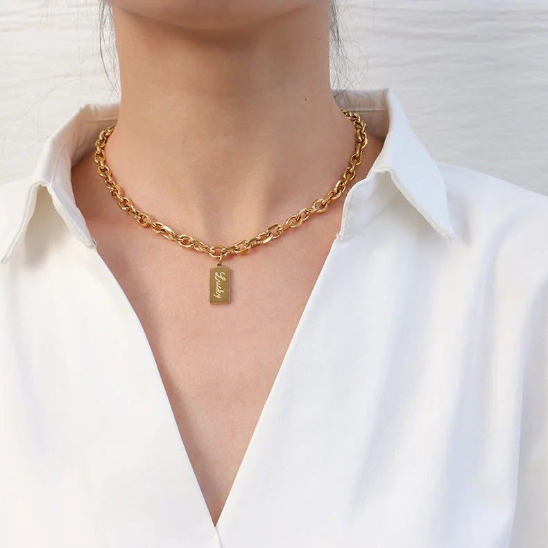 Gold necklace 40 5cm