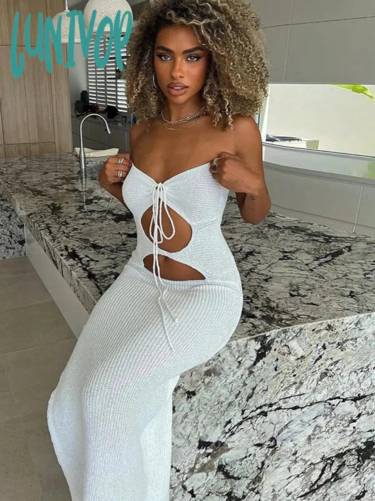 Lunivop Halter Sexy Club Backless Cut Out Maxi Dress for Women Knitted Fashion Sleeveless Long Sweaters Dresses Summer Clothes Summer Dress Mesh Sweater Canvas Denim Lunivop Halter Sexy Club Backless Cut Out Maxi Dress for Women Knitted Fashion Sleeveless Long Sweaters Dresses Summer Clothes Summer Dress Mesh Sweater Canvas Denim