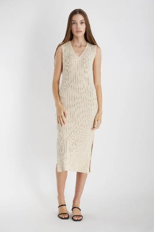 MOD REF Jada Sweater Dress Spandex Rayon Corduroy
