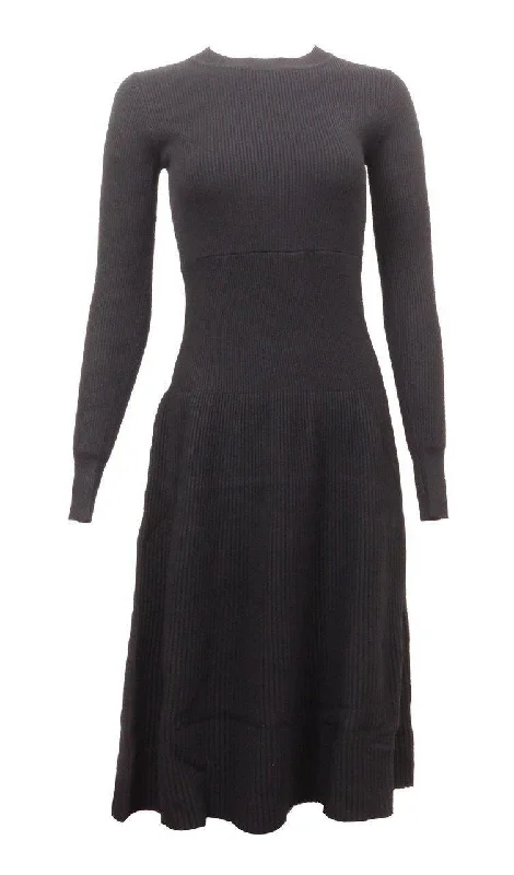 Wear & Flair Ribbed Sweater Dress Hooded Sweater Collared Sweater Shawl Collar