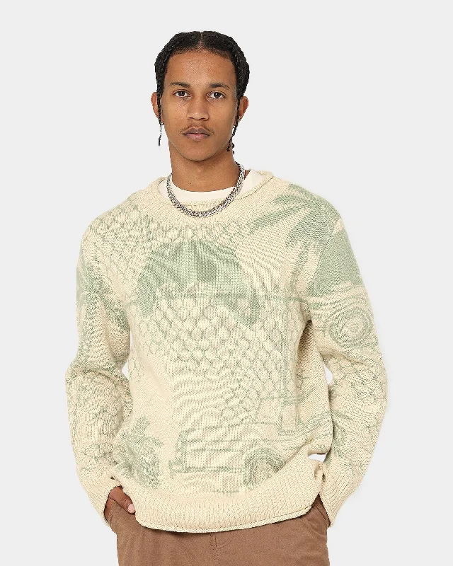 Honor The Gift Jungle Sweater Cream Embroidered Appliqued Beaded