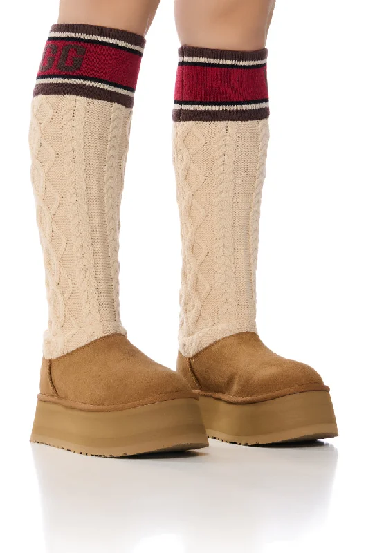 UGG CHESTNUT W CLASSIC SWEATER LETTER Bright Pastel Dark