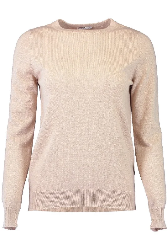 Long Sleeve Crewneck Sweater Chenille Brocade Lace