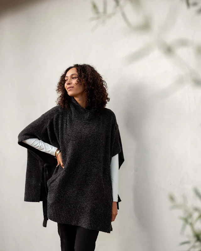 Cape Poncho Sweater Boxy Sweater Fitted Sweater A-Line