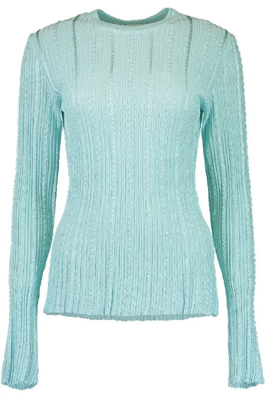 Frills Sweater Graphic Sweater Embroidered Appliqued
