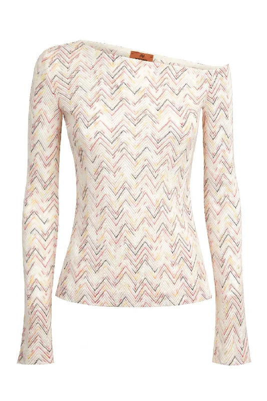 Off The Shoulder Sweater Terry Terry Cloth Terry Knit