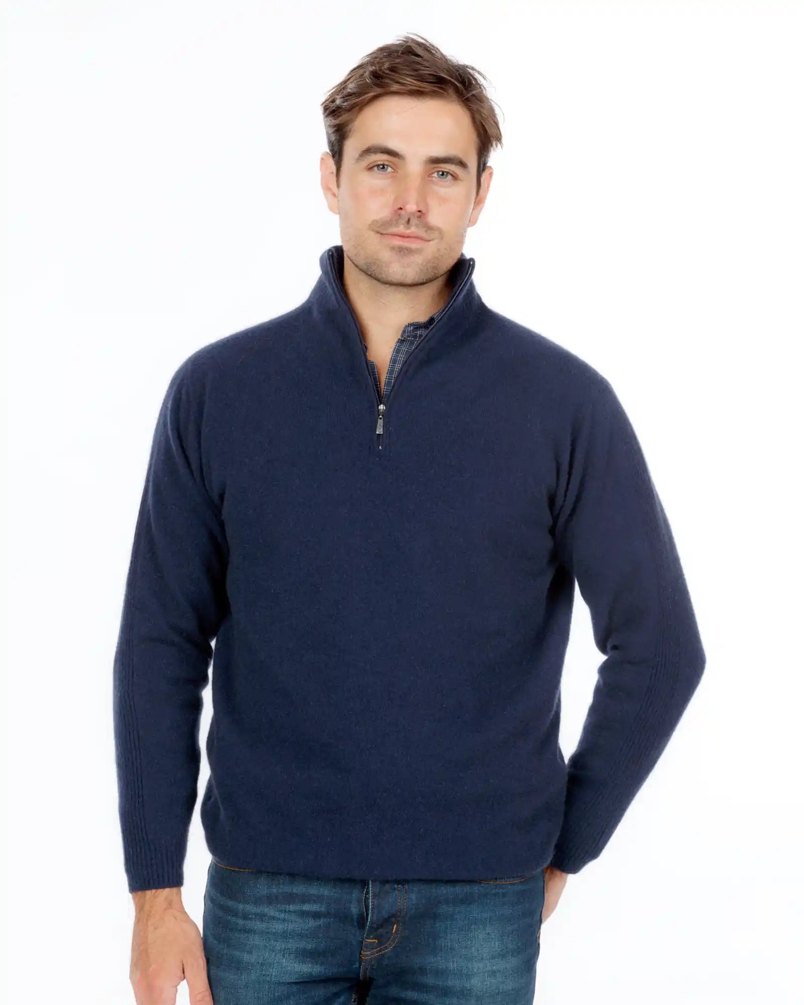 Twilight Blue Lightweight Half Zip Merino Sweater - NB336 Chenille Fabric Brocade Fabric Lace Fabric Twilight Blue Lightweight Half Zip Merino Sweater - NB336 Chenille Fabric Brocade Fabric Lace Fabric