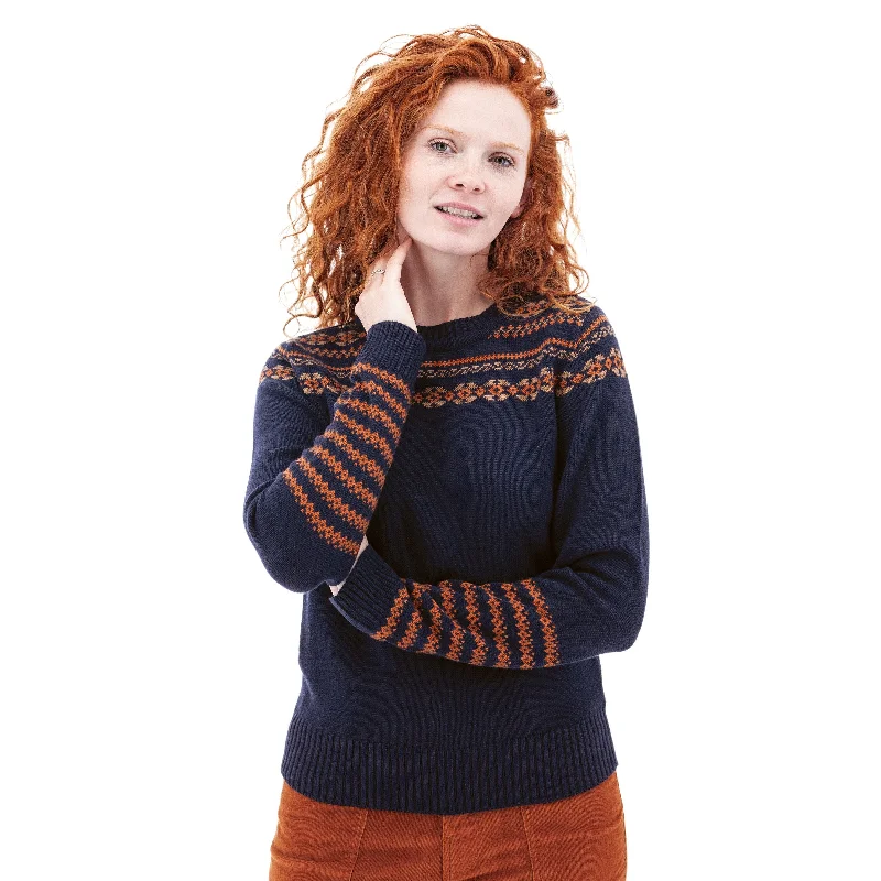 Aventura - Liesel Fair Isle Sweater Collared Crew Neck Turtle Neck