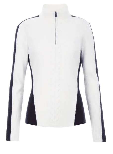 Meister Women's Rowan 1/4 Zip Sweater Neon Metallic Matte