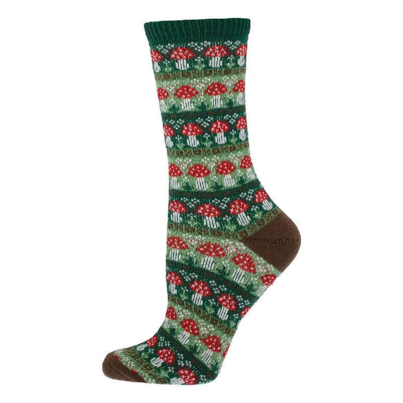 OOS_Women's In Line For Mushies Sweater Crew Stretchy Elastic Breathable